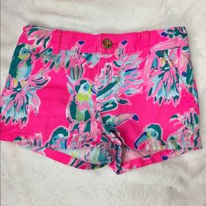 Lilly Pulitzer Callahan Girls Shorts Toucan Can